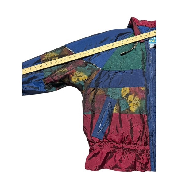 Vtg Climate Zone Track Suit Jacket And Pants Womens 22w Nylon 80s 90s Metallic - Picture 7 of 16